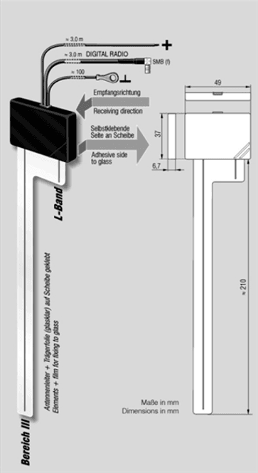 Hovedbilde  ANTENNENSYSTEME DAB-antenne - SMB