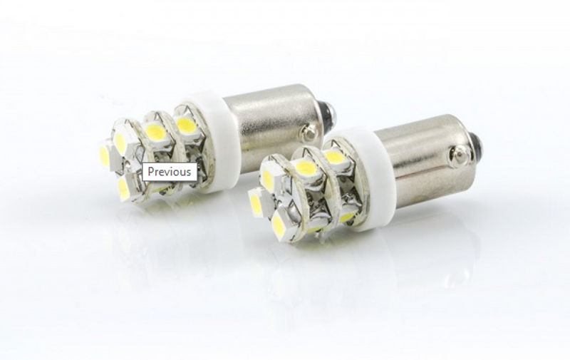 BA9S LED Hvit