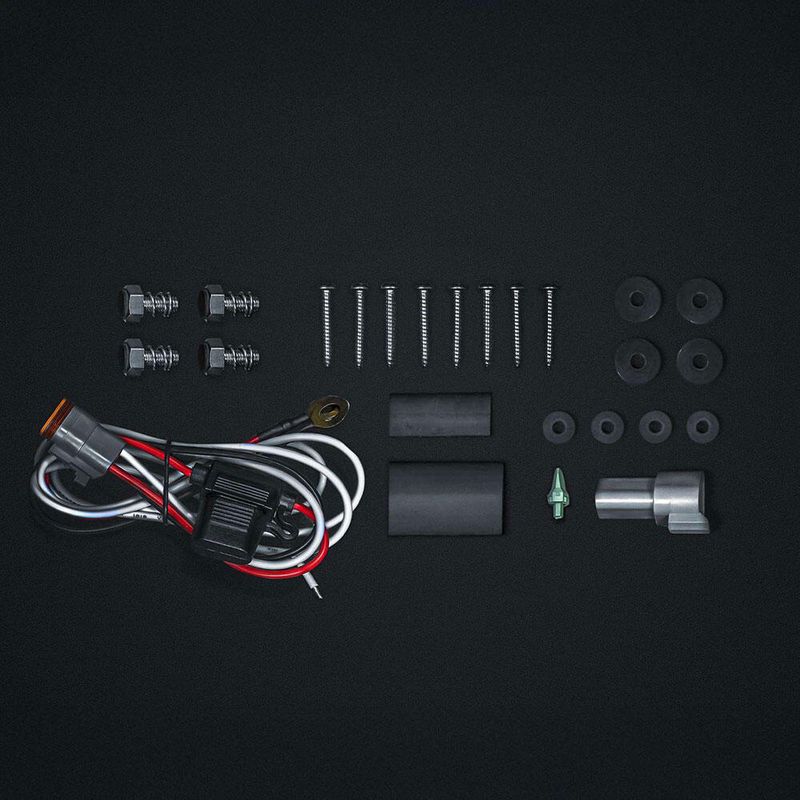 Nuuk E-line Black ledbar integrert i skiltholder