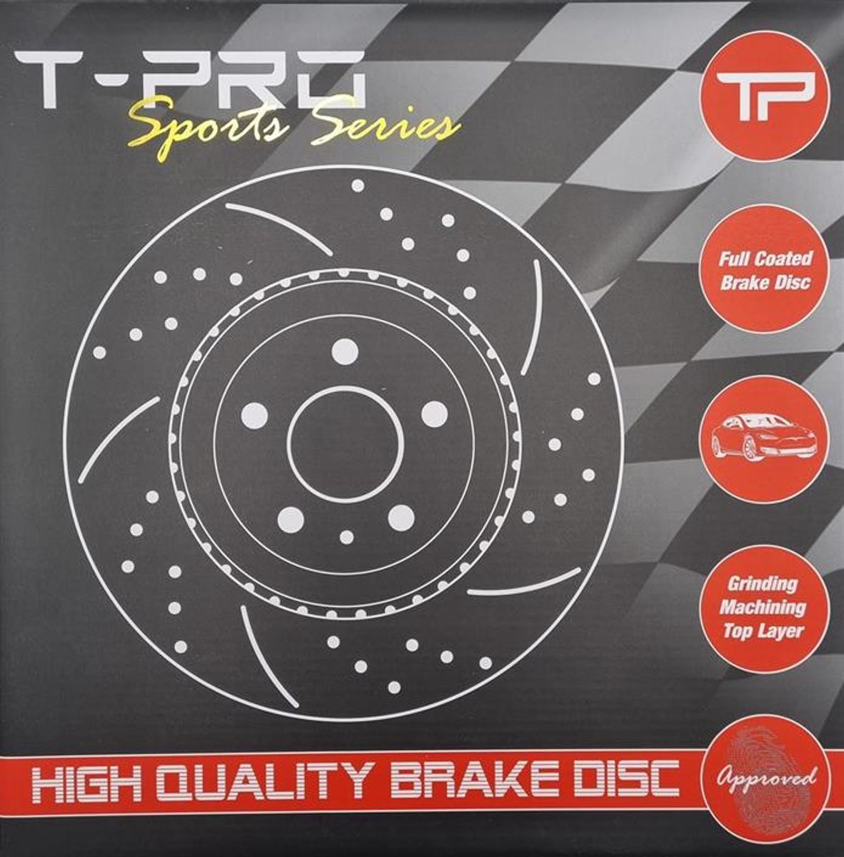 Sport brake disc rotor Tesla Model S & X (2013-2021)
