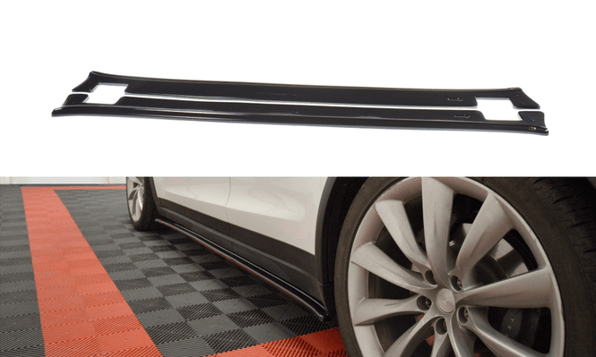Hovedbilde Sideskjørt V.1 - Tesla Model X - Maxton design